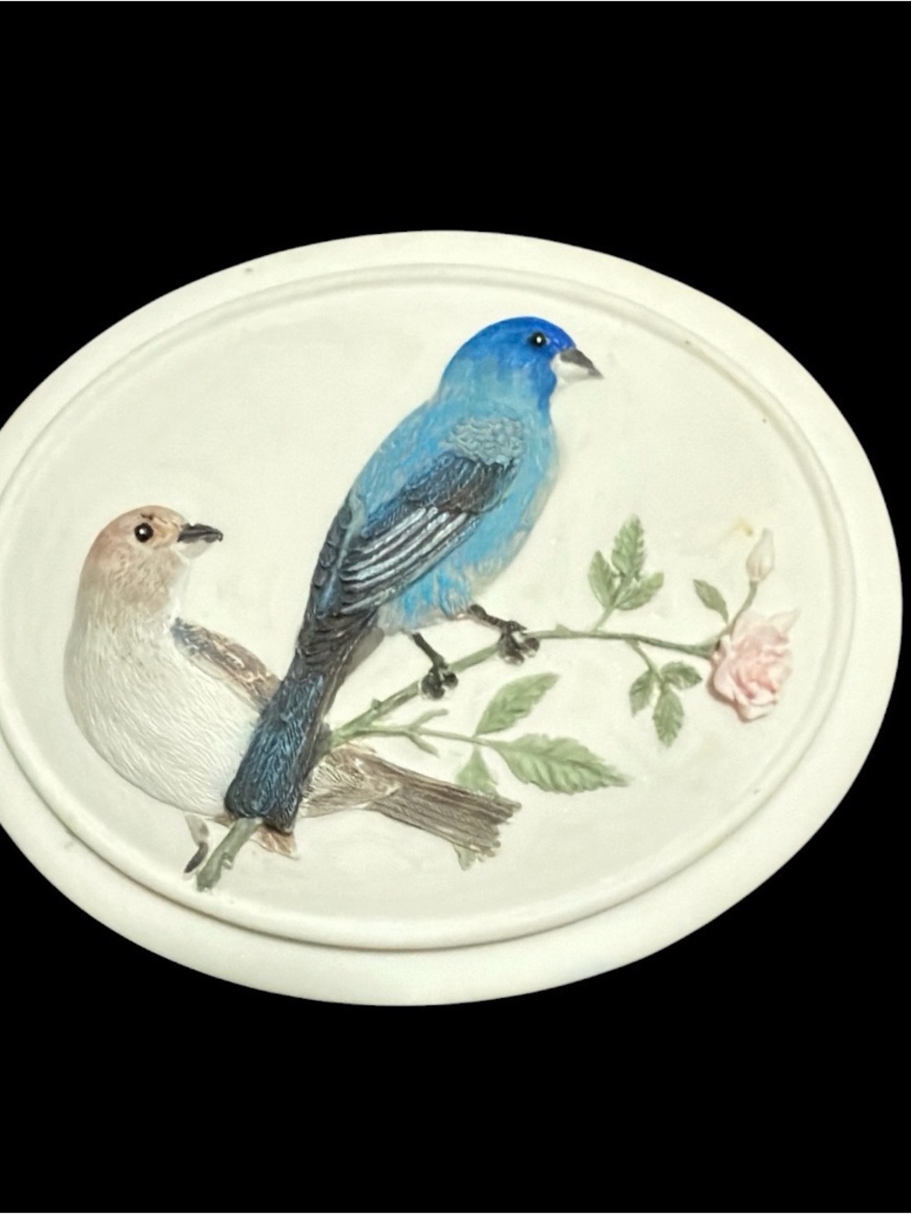 Ibis & Orchid Designs Indigo Buntings Boxes of Light Tealight Holder Trinket Box